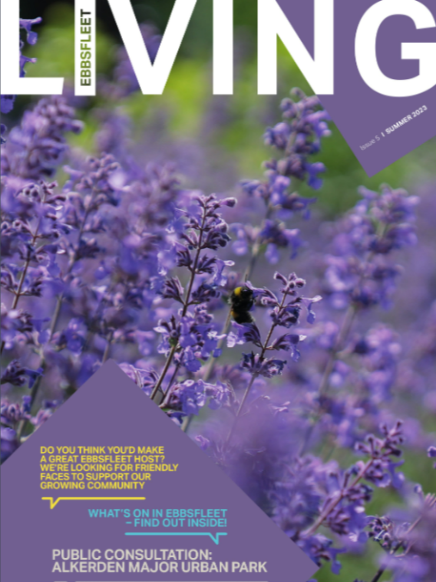 Front cover of Ebbsfleet Living magazine