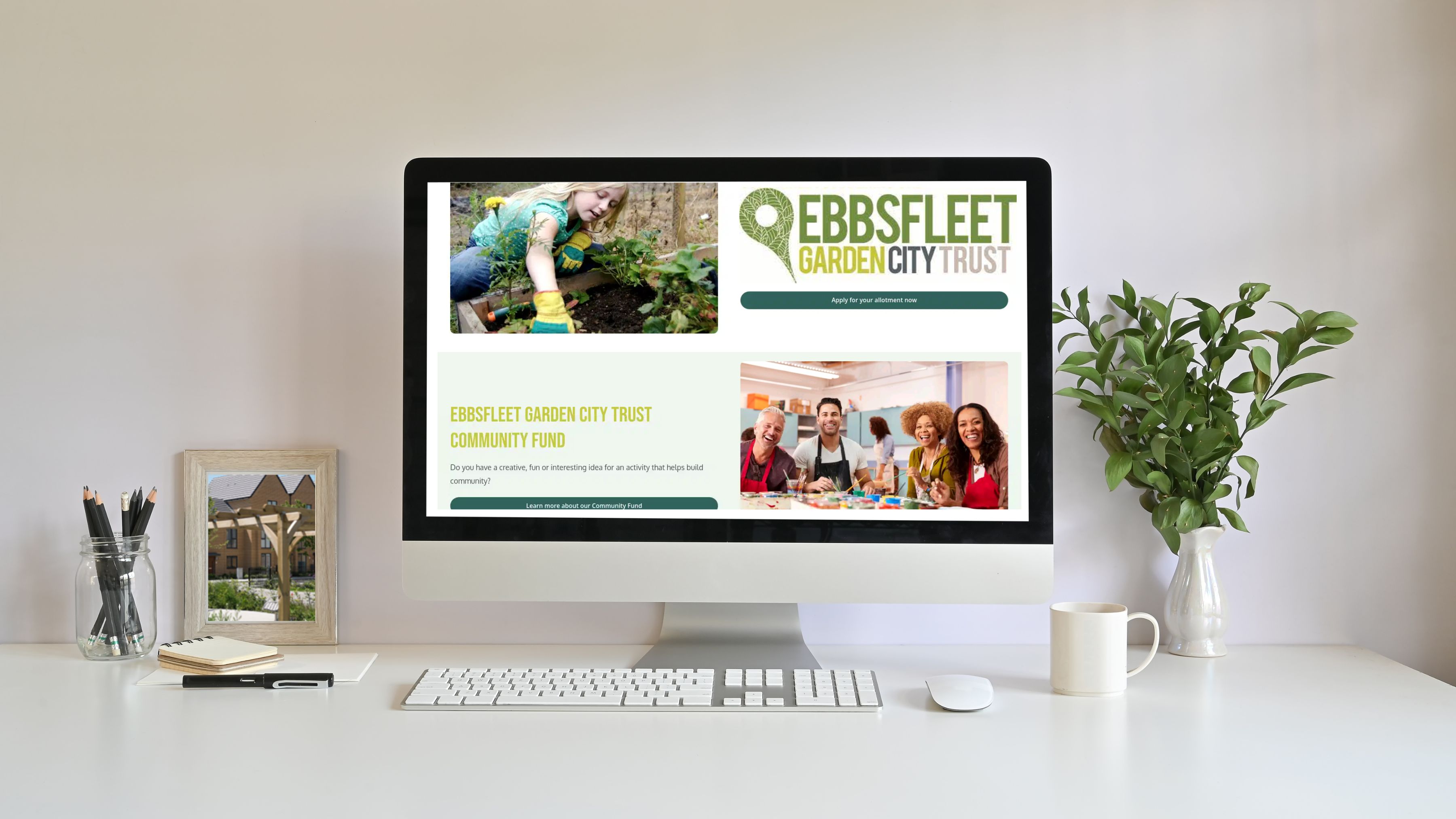 Ebbsfleet Garden City Trust website mockup